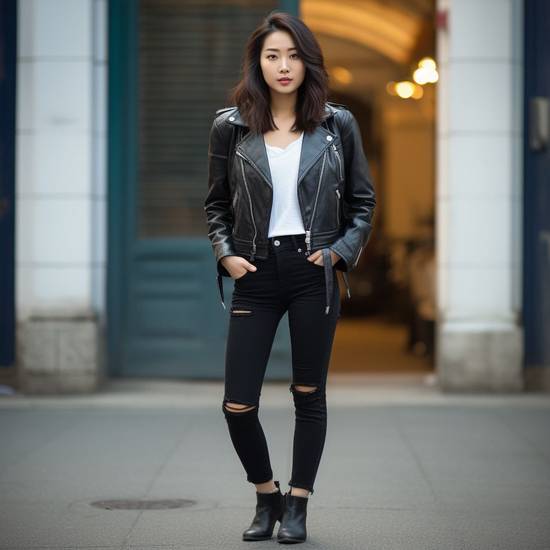 牛仔褲配皮鞋好看嗎，牛仔褲配皮鞋的時尚美學，穿出優雅氣質