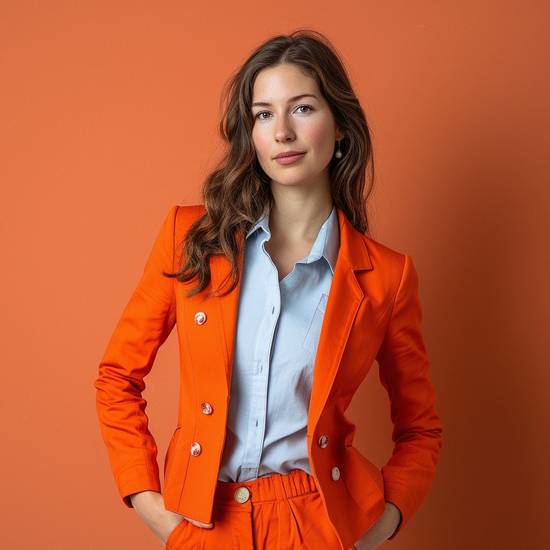 橘色和什么顏色搭配好看，橘色時尚配色指南：藍白灰棕搭配最出彩