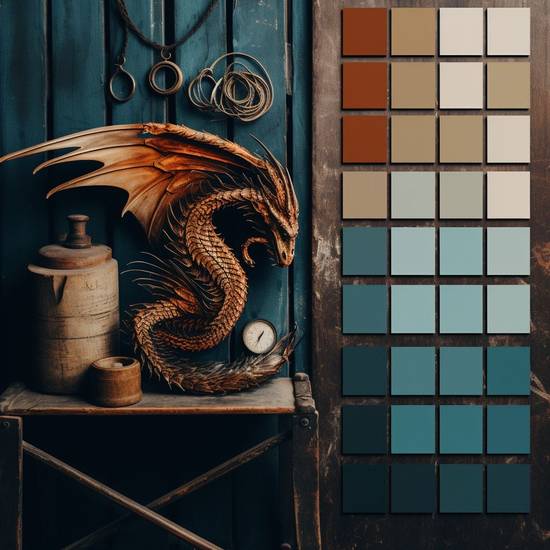 鐵銹紅配什么顏色好看，鐵銹紅最佳配色方案，打造高級溫暖質感