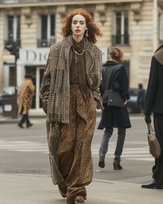 豹紋褲子配什么上衣好看圖片，豹紋褲時尚搭配圖鑒：優選上衣指南