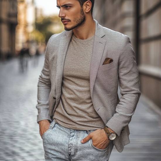 卡其色配灰色好看嗎，卡其色配灰色和諧自然，低調(diào)盡顯高級質(zhì)感