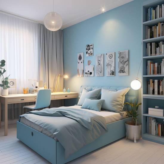 淡藍色配什么顏色好看，藍色和綠色都很好，但我個人更喜歡藍色，因為它給人以寧靜、沉穩的感覺