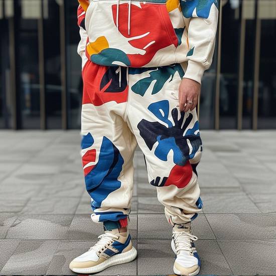 花褲子配什么上衣好看圖片，花褲子上衣搭配圖鑒