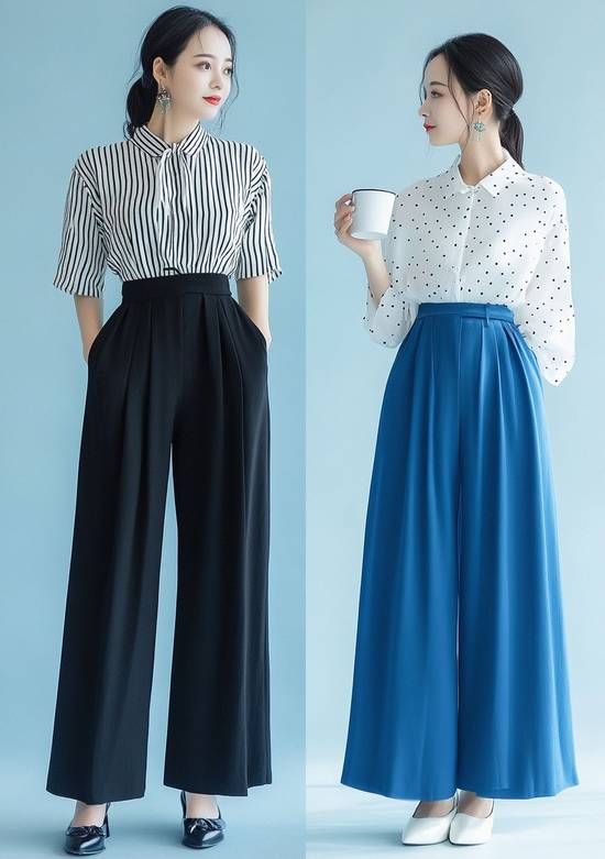 小個子穿闊腿褲好看嗎，小個子闊腿褲穿搭顯高時髦指南