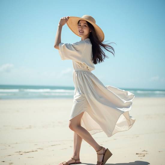 去海邊穿什么衣服拍照好看，海邊拍照穿搭指南：2025時尚單品精選