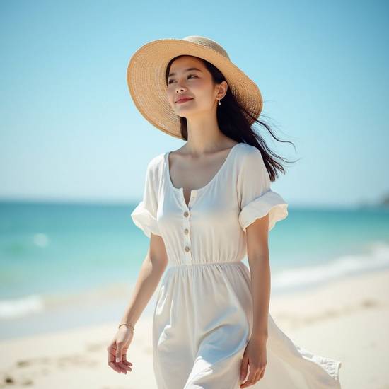 去海邊穿什么衣服拍照好看，海邊拍照穿搭指南：2025時尚單品精選