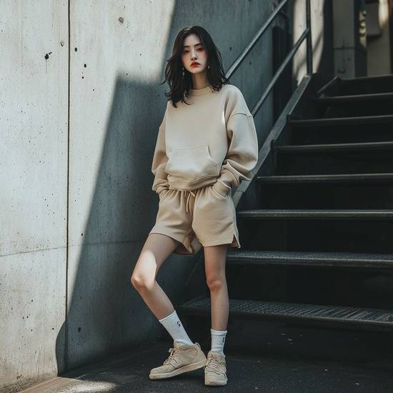 運動褲配什么上衣好看，運動褲上衣搭配指南：短款衛衣針織衫最時髦