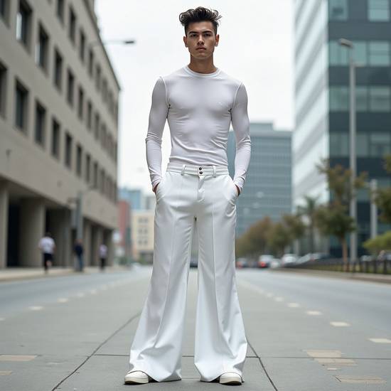 男士白色褲子配什么顏色上衣好看，男士白褲時尚配色指南：優選上衣色彩盡顯魅力