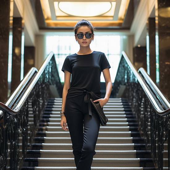 黑色運動褲配什么上衣好看，黑色運動褲時尚穿搭：優選上衣搭配技巧解析