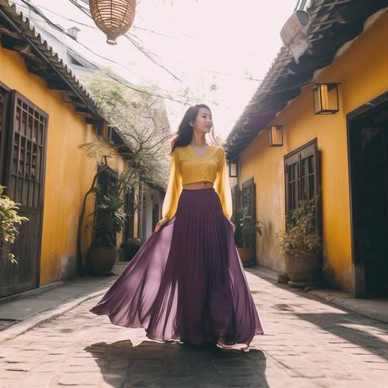 紫色裙子配什么顏色上衣，紫色裙子搭配上衣顏色推薦