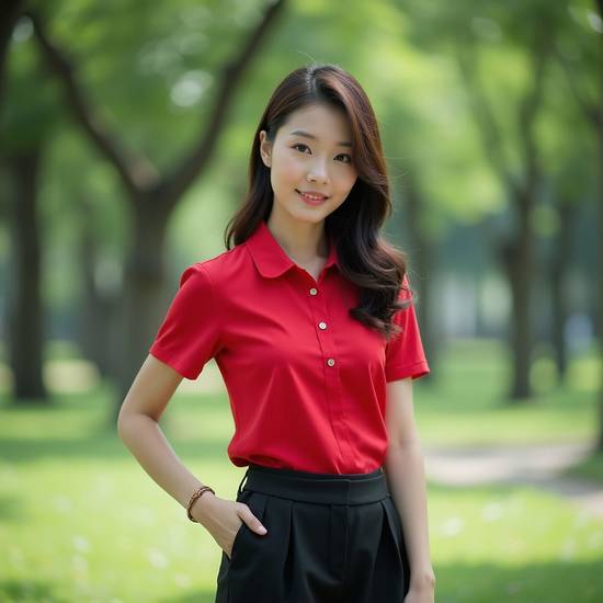 紅色上衣配什么顏色的褲子，紅色上衣褲子顏色搭配推薦