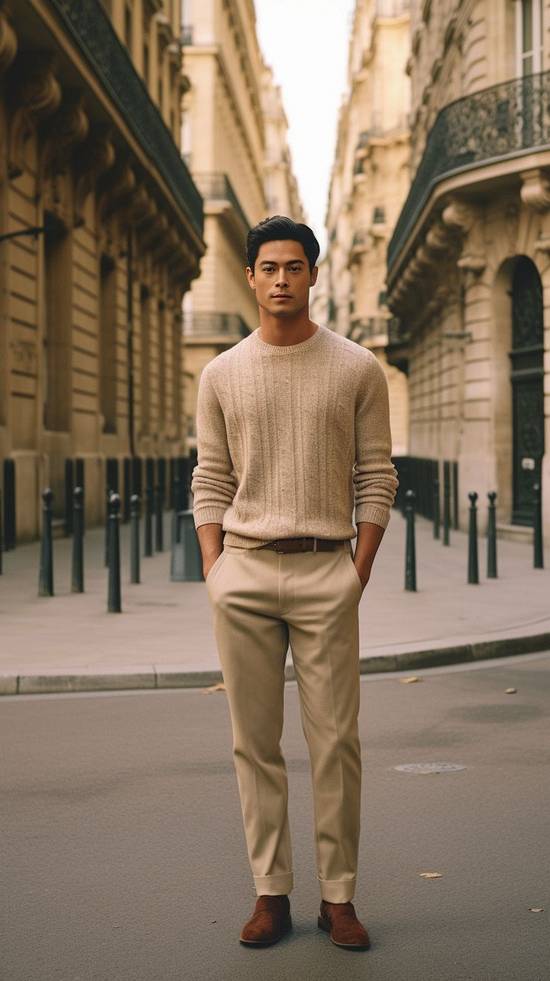 卡其色褲子配什么顏色衣服好看，卡其色褲子最佳配色指南：8種顯高級穿搭方案