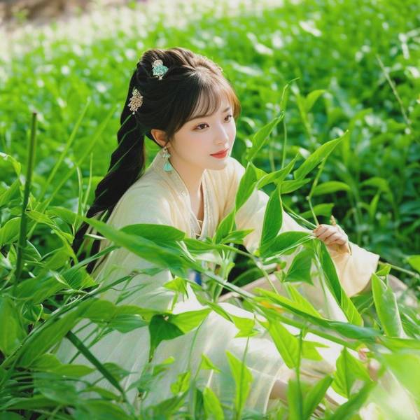 喜歡百合花的女人性格，溪邊折取三莖玉，照影猶勝水仙妝