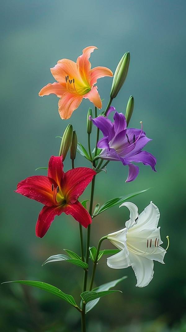 喜歡百合花的女人性格，溪邊折取三莖玉，照影猶勝水仙妝