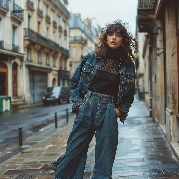 配闊腿牛仔褲的上衣，優雅穿搭指南：5款絕配闊腿牛仔褲的上衣全解析