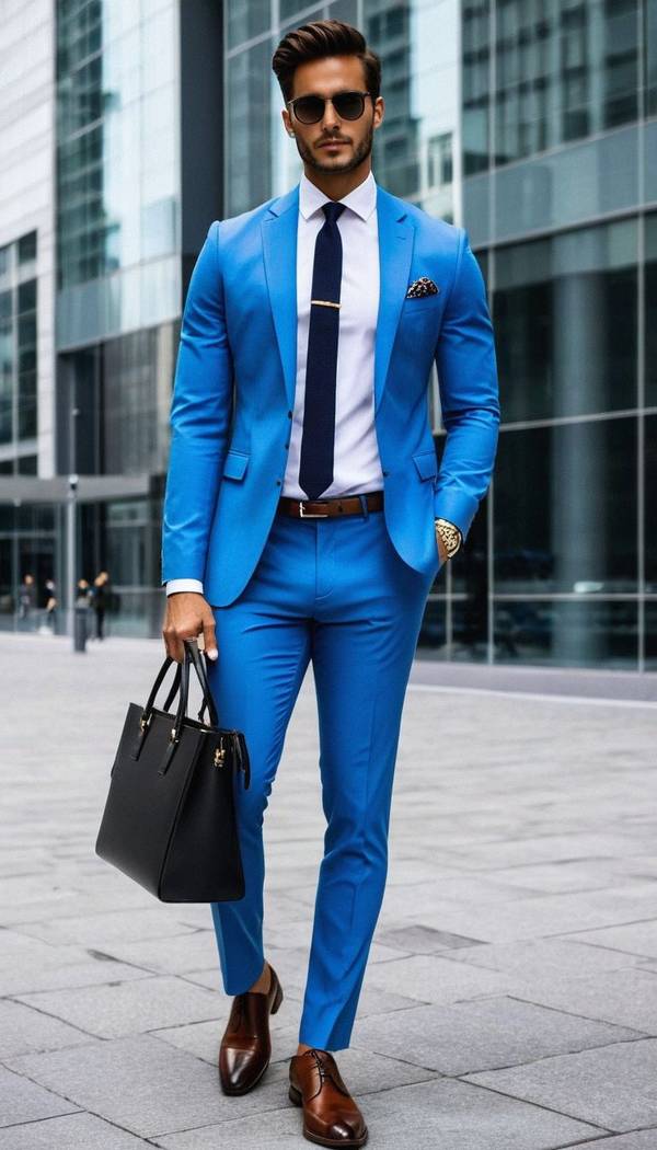 藍色套裝配什么鞋子，藍色套裝配鞋指南：從職場到街拍的完美搭配方案