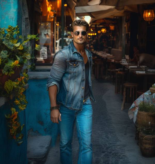 藍(lán)色牛仔褲配什么上衣男，藍(lán)色牛仔褲百搭指南：25種上衣搭配讓型男輕松出彩