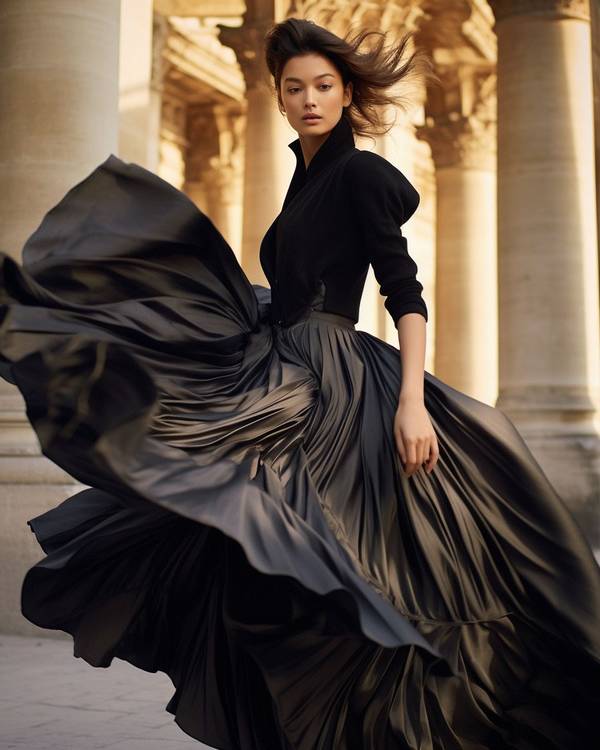 黑色長裙配什么鞋子好看，黑色長裙絕配指南：優雅鞋履的進階搭配方案