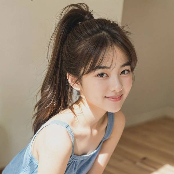 扎高馬尾適合什么劉海，最適合扎高馬尾的劉海搭配技巧，修飾臉型更顯氣質