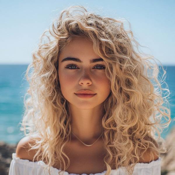 時尚發型女中長發卷發，驚艷卷發造型：中長發時尚發型終極指南