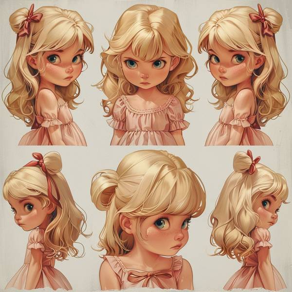 小女孩漂亮發型扎法，陽光短發編發：7款懶人甜心發型教程完整版