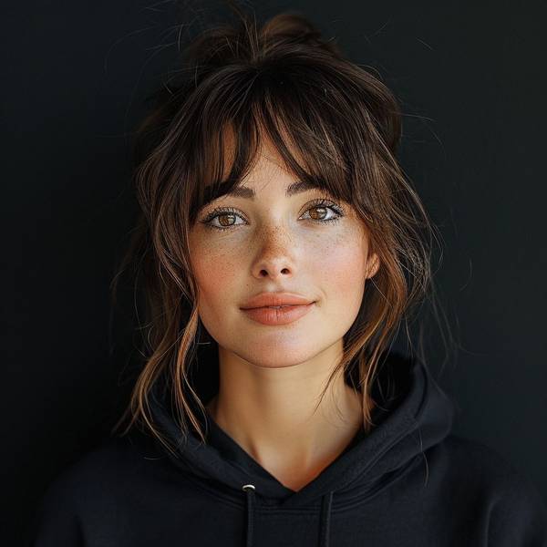 長頭發劉海怎么弄好看，長發劉海造型終極指南：完美修飾臉型的25種時髦方案