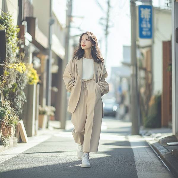 杏色褲子配什么顏色上衣，杏色褲子配這8種上衣顏色最顯白高級