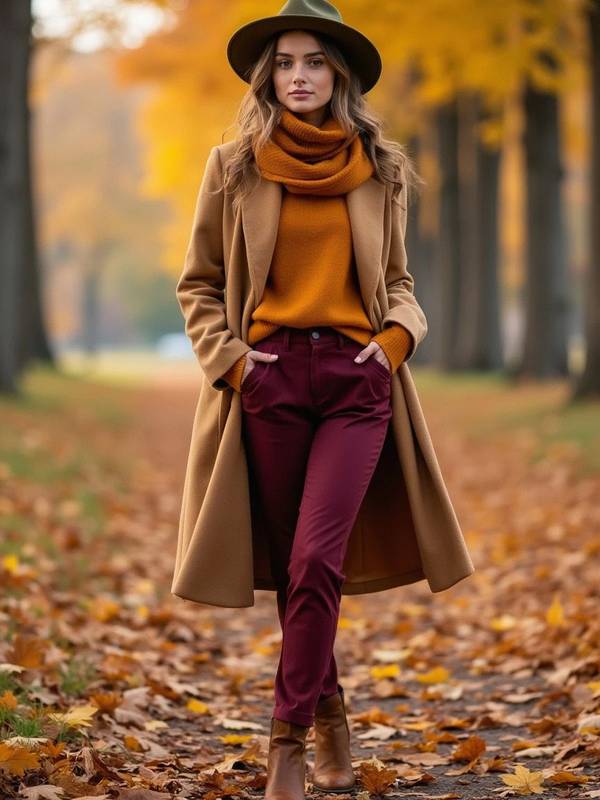 駝色褲子配什么顏色上衣好看，駝色褲子穿搭指南與上衣色彩搭配秘籍