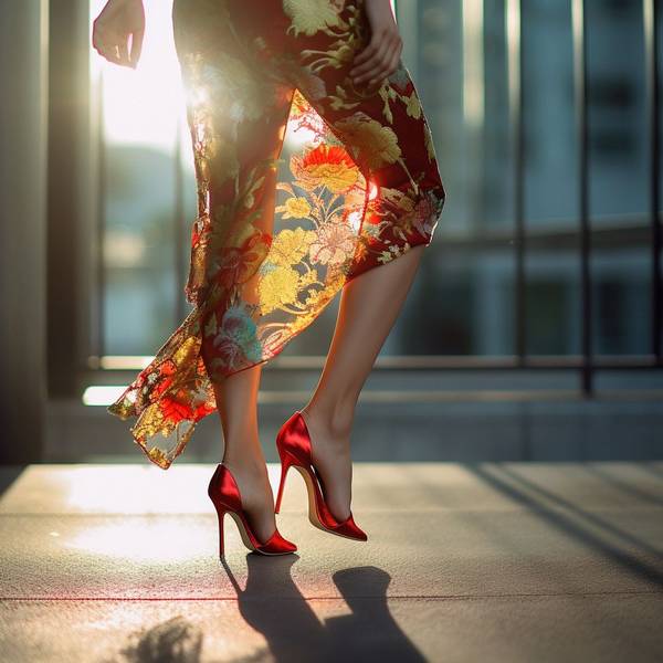 連衣裙配什么鞋子好看，輕靈漫步：連衣裙與各類鞋履的時尚搭配指南