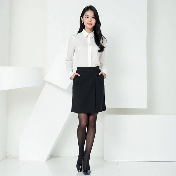 黑色短裙配什么上衣好看，10種黑色短裙搭配法則，時(shí)髦顯瘦不重樣