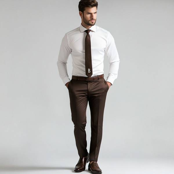 棕色褲子配什么顏色上衣，24個優(yōu)雅棕色褲裝配色方案與時尚搭配指南