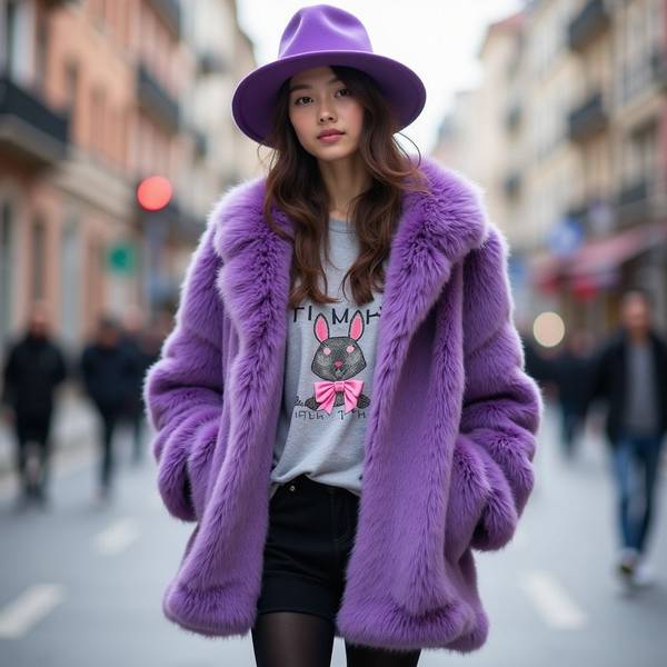 紫色和黑色搭配好看嗎，紫色邂逅黑色：高級感配色的藝術詮釋與經典案例