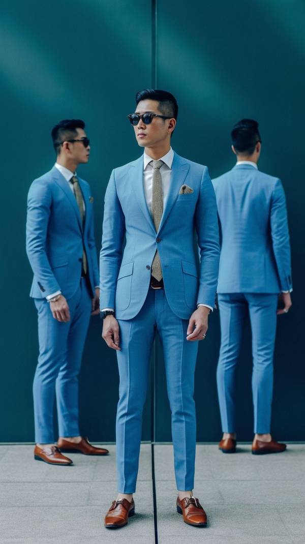 藍色鞋配什么顏色褲子，撞色藍鞋穿搭法則：五種絕配褲裝色彩即刻提升造型魅力