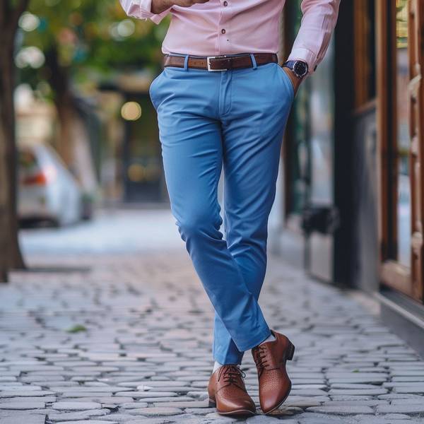 藍色褲子配什么顏色上衣，藍色褲子最佳配色指南，從經典到進階