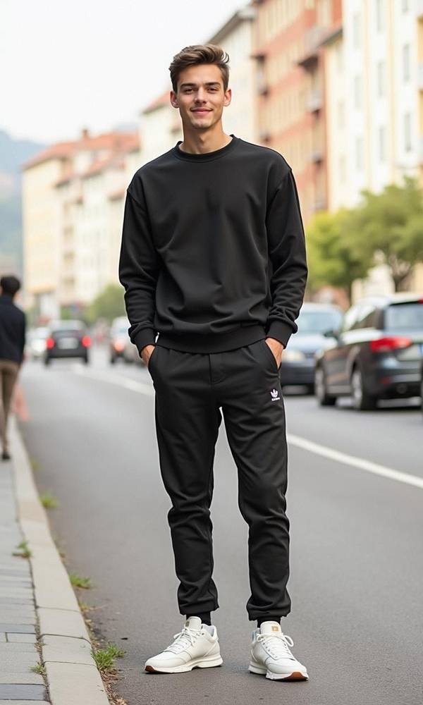黑色衛(wèi)衣配什么褲子，黑色衛(wèi)衣搭配全指南，從休閑到高級(jí)的褲子選擇方案