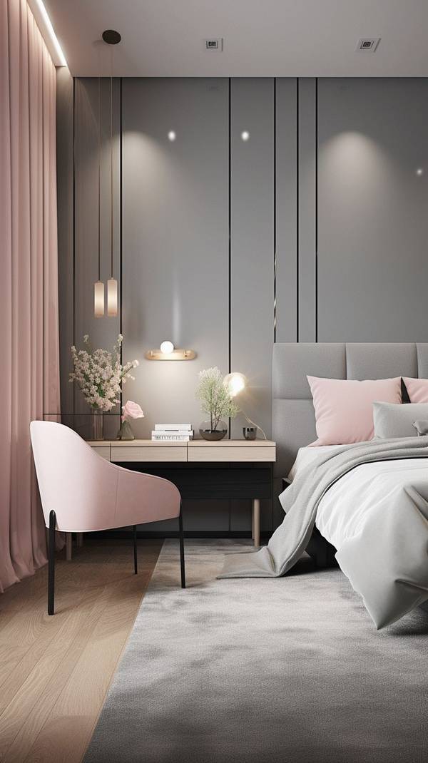 淡粉色配什么顏色好看，淡粉色搭配高級灰與暖米白的時尚美學