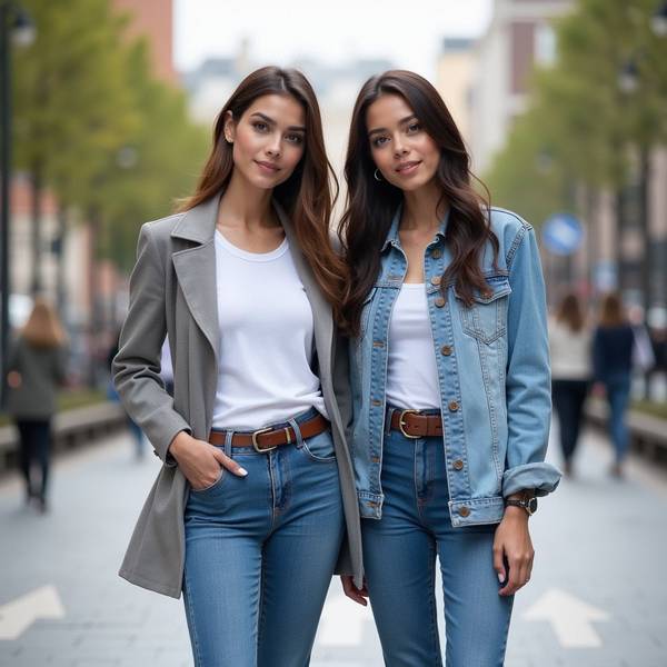 藍色牛仔褲配什么顏色上衣，《深藍牛仔百搭指南：這五種上衣顏色最顯氣質(zhì)》