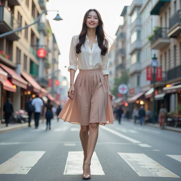 裸粉色長裙配什么上衣，裸粉色長裙的絕美上衣搭配指南