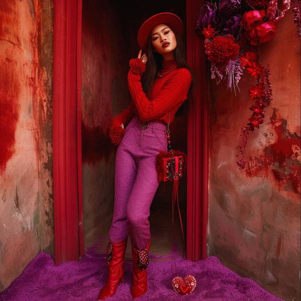 酒紅色褲子配什么顏色上衣好看，酒紅長褲的絕美配色手冊：10種上衣搭配指南