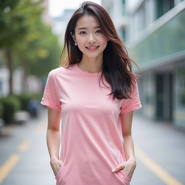 粉紅色的t恤怎么搭配，甜美潮搭手冊：5種粉紅T恤吸睛穿搭法則