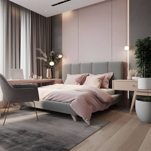 淡粉色配什么顏色好看，淡粉色搭配高級灰與暖米白的時尚美學