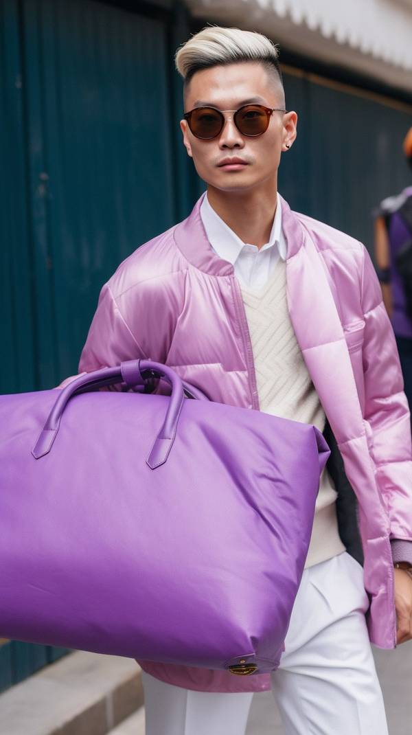 紫色外套配什么顏色褲子，紫色外套的絕佳褲裝色彩搭配指南