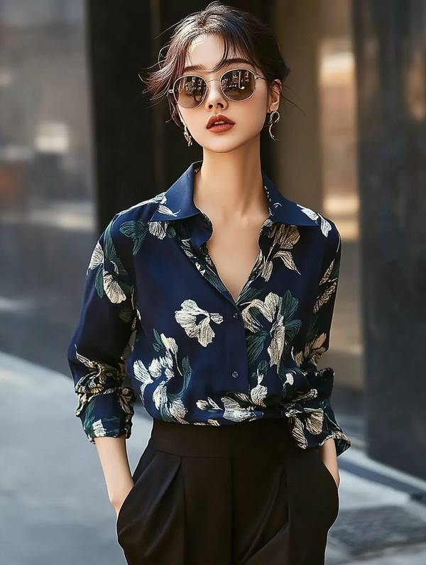 深藍色上衣配什么顏色褲子，深藍上衣配色方案 二十種時髦褲裝搭配指南