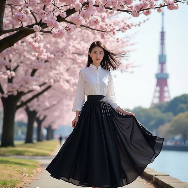 黑色長裙配什么上衣好看，搭配黑色長裙不重樣的五種上衣穿搭方案