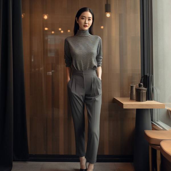 深藍色褲子配什么顏色上衣好看，深藍長褲配色指南 四種經典上衣搭配方案