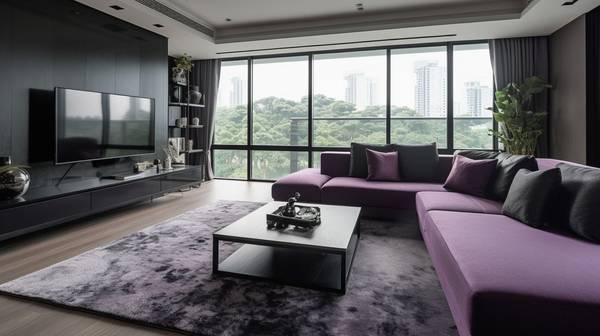 紫色和黑色搭配好看嗎，紫色邂逅黑色：高級感配色的藝術詮釋與經典案例