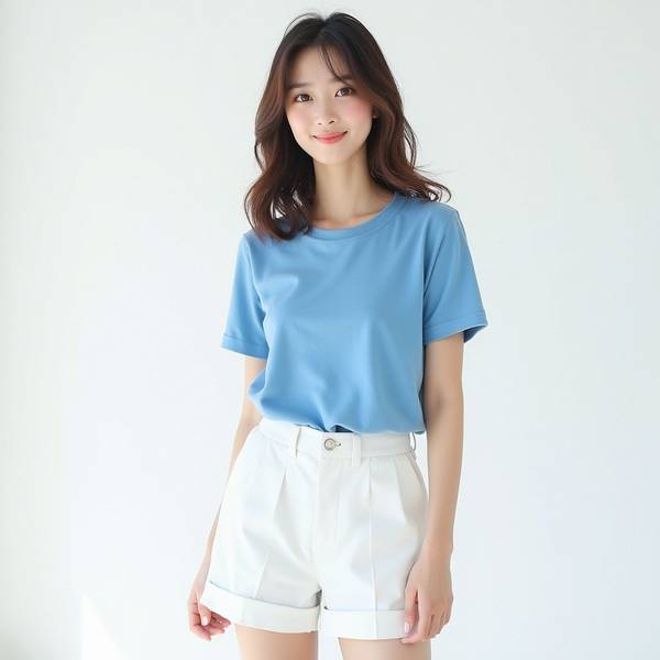 淺藍色褲子配什么顏色上衣，淺藍褲子配色指南，20款清新時髦上衣搭配推薦