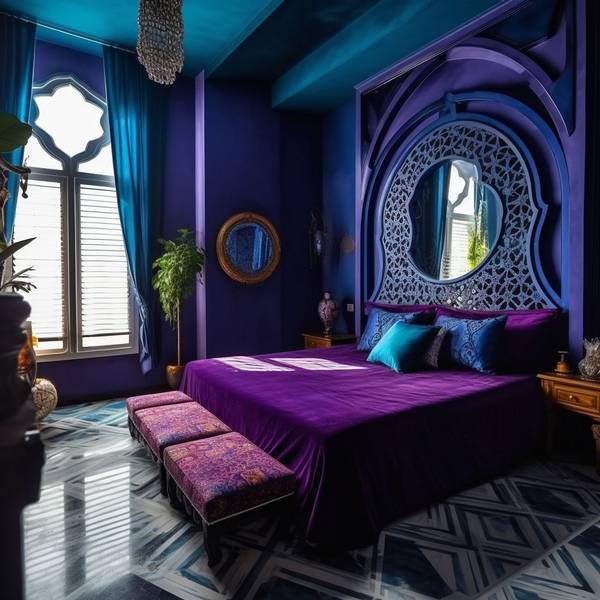 藍色加什么顏色是紫色，藍色與紅色交融，奏響神秘的紫色交響詩篇