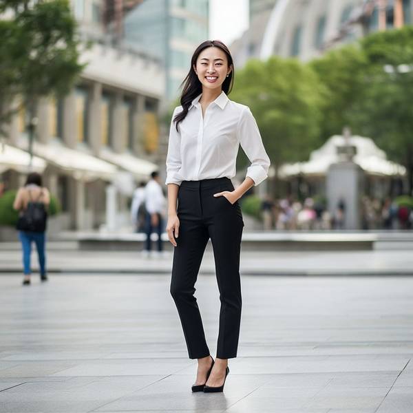 黑色褲子配什么顏色上衣，黑白配搭出型，這四種顏色組合值得收藏