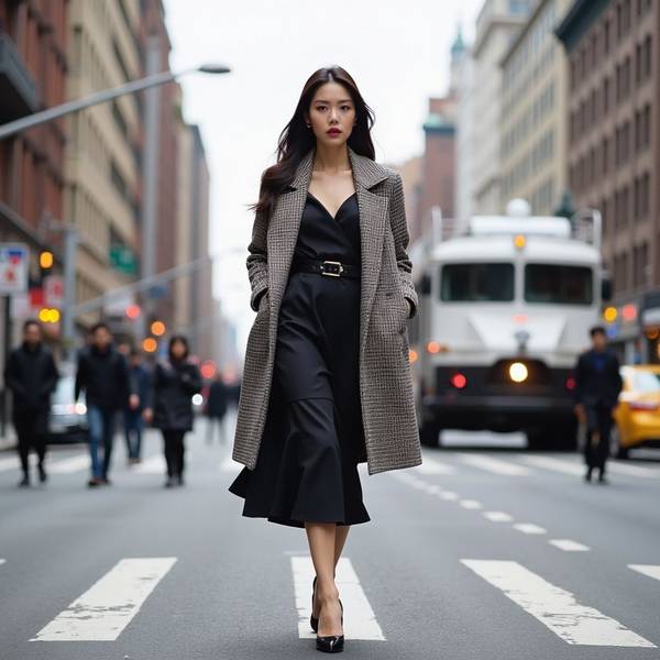 深藍色風衣配什么內搭，深藍風衣最實用配色：配白顯貴、搭灰知性、撞棕時髦